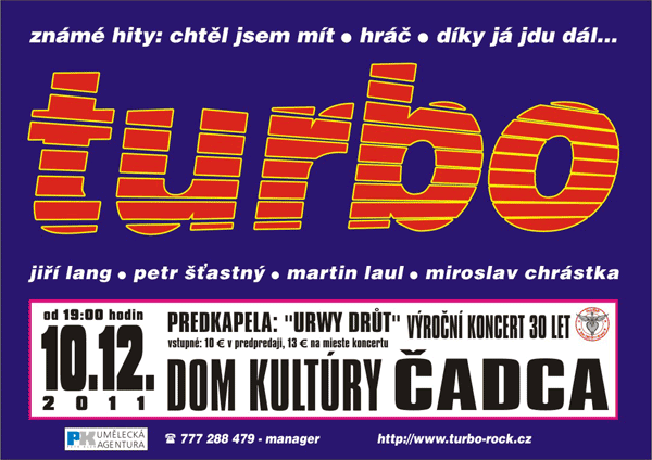 Plagák koncertu skupiny Turbo